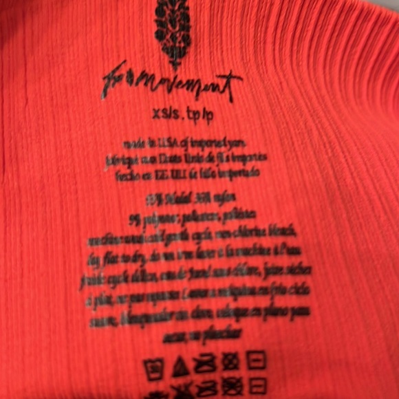 NWOT Free People Good Karma Ruched Shorts Cayenne Size XS/S (0-6) - Picture 5 of 5